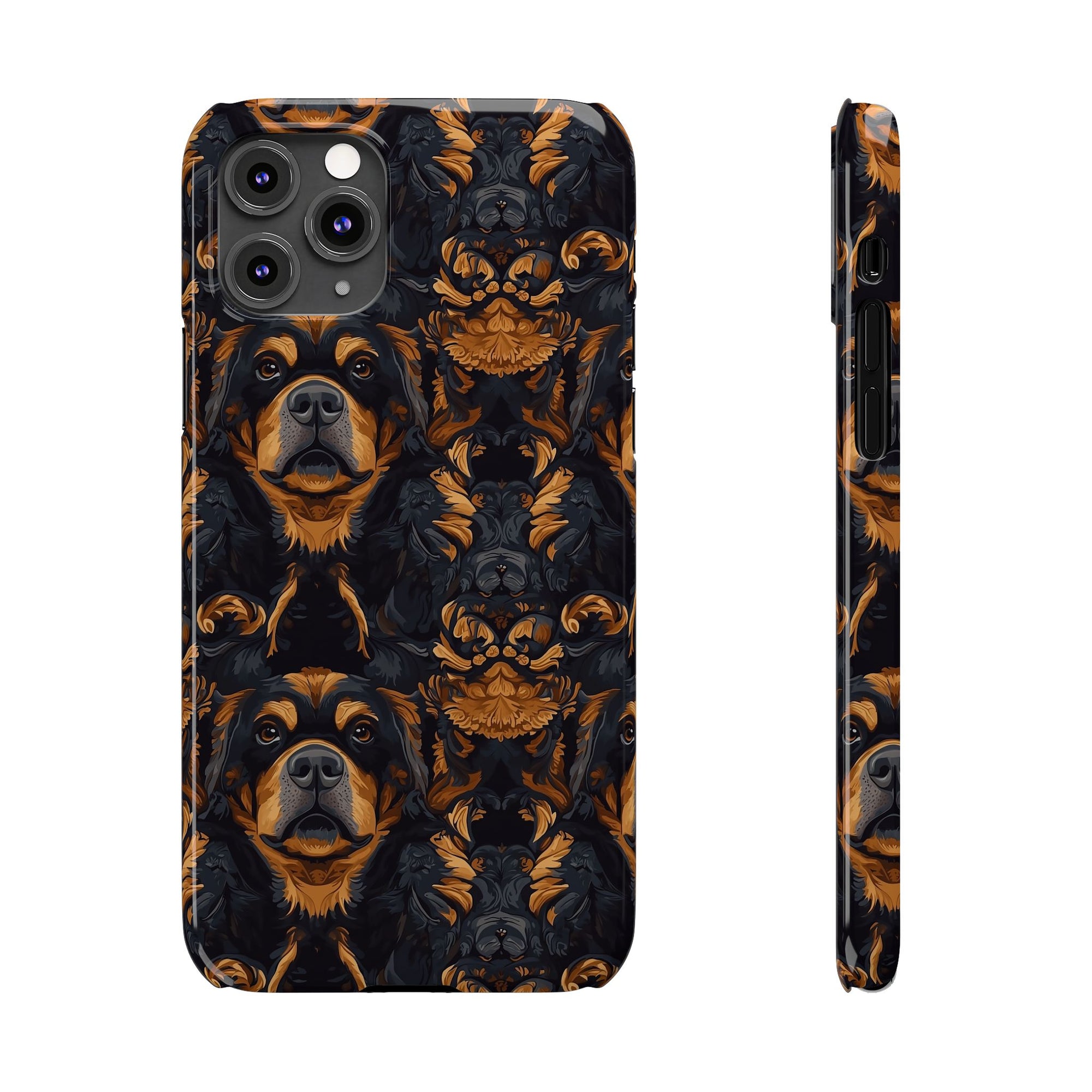 Modern Rottweiler Royalty Slim Phone Cases