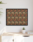 Blooming Pug Paradise Matte Canvas, Framed