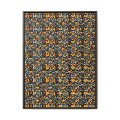 Ruffle Rottie Glamourific Matte Canvas, Framed