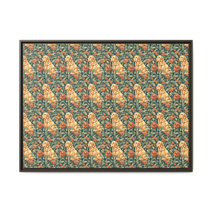 Blooming Goldie Glam Matte Canvas, Framed