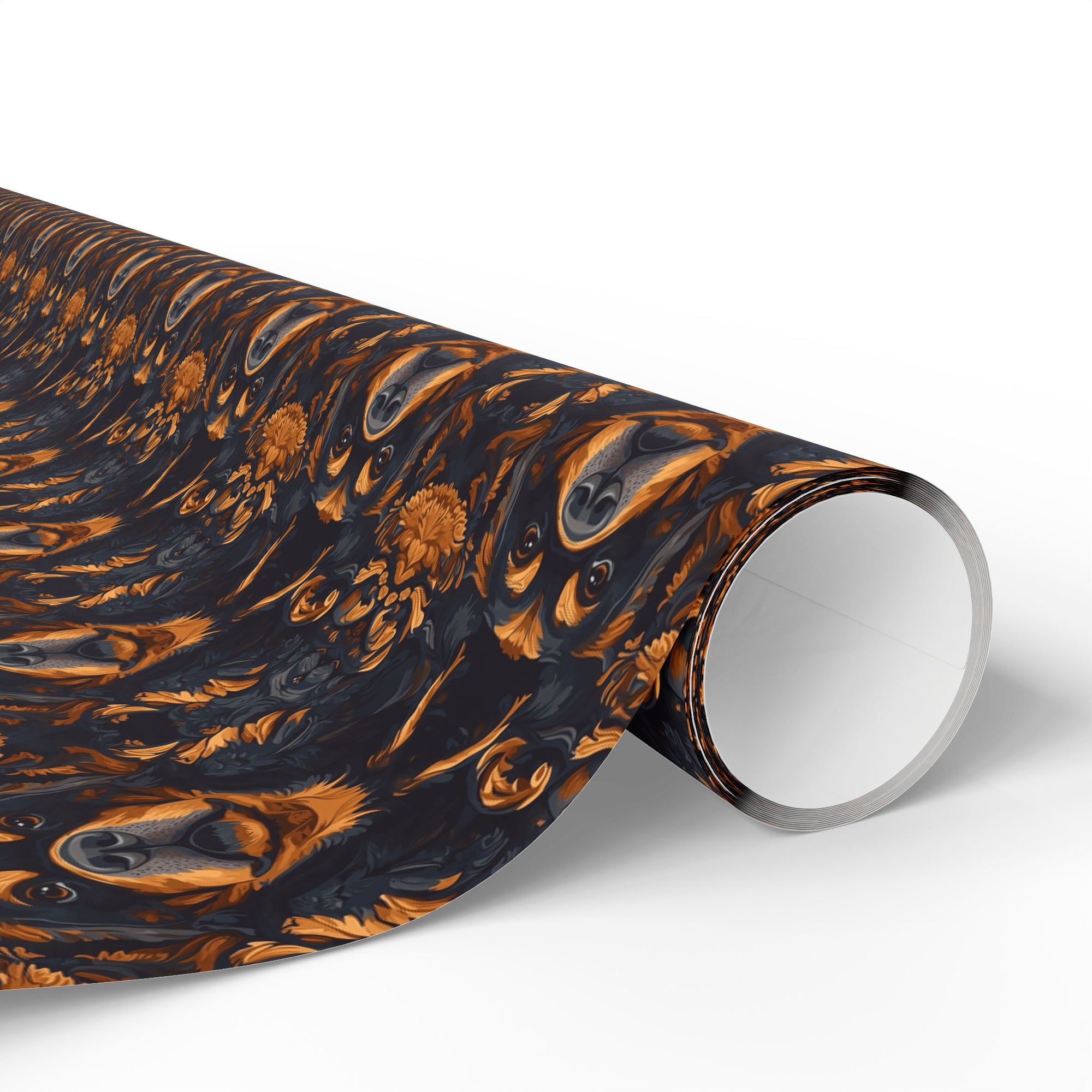 Modern Rottweiler Royalty Wrapping Paper