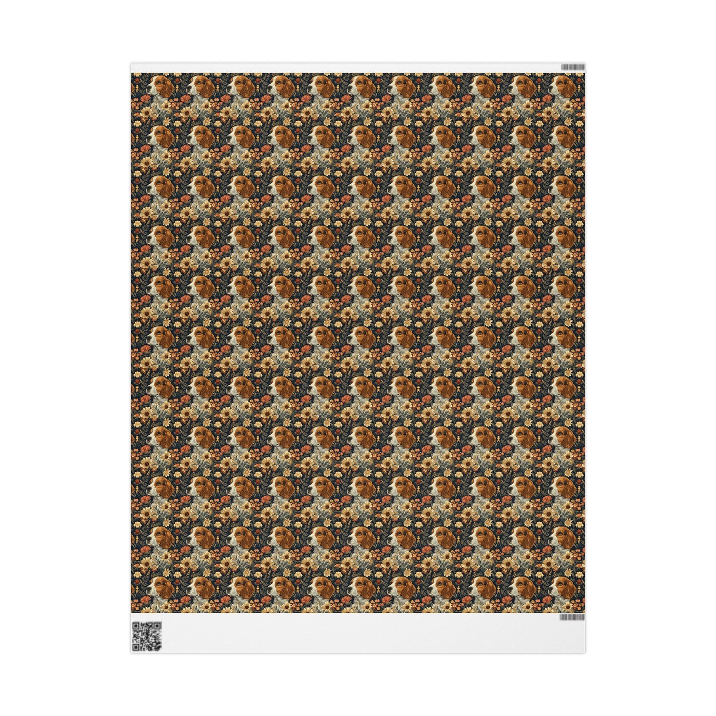 Beagle Blossoms Wrapping Paper