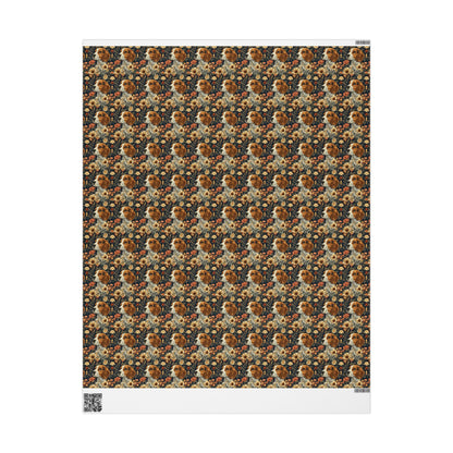 Beagle Blossoms Wrapping Paper