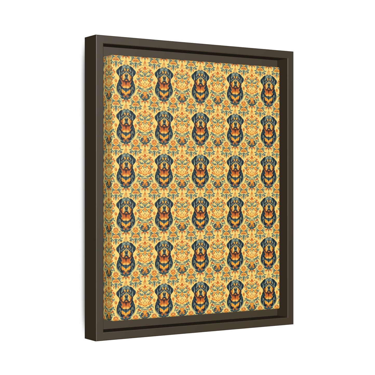 Royal Rottie Regalia Matte Canvas, Framed