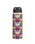 Glitchy Bulldog Blitz Stainless Steel Water Bottle