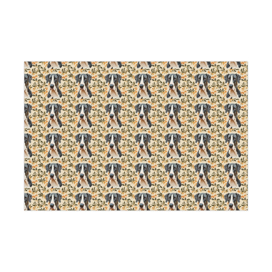 Majestic Great Dane Meadow Gift Wrap Papers