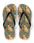 Blooming Goldie Glam Flip Flops