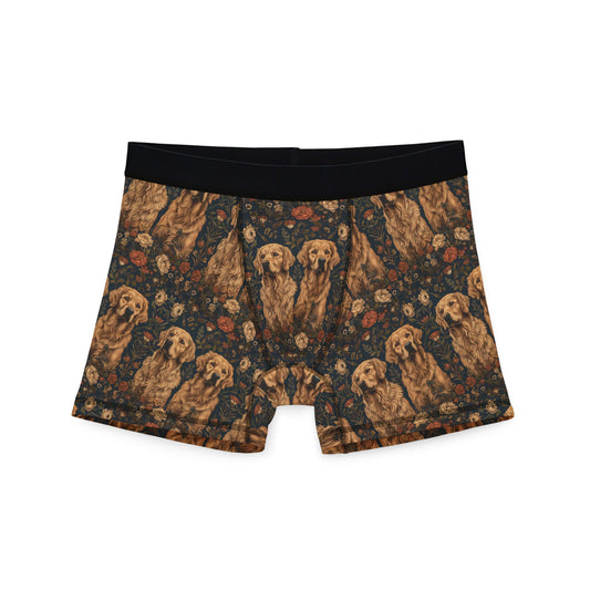 Fanciful Golden Paradise Blossom Men's Boxers