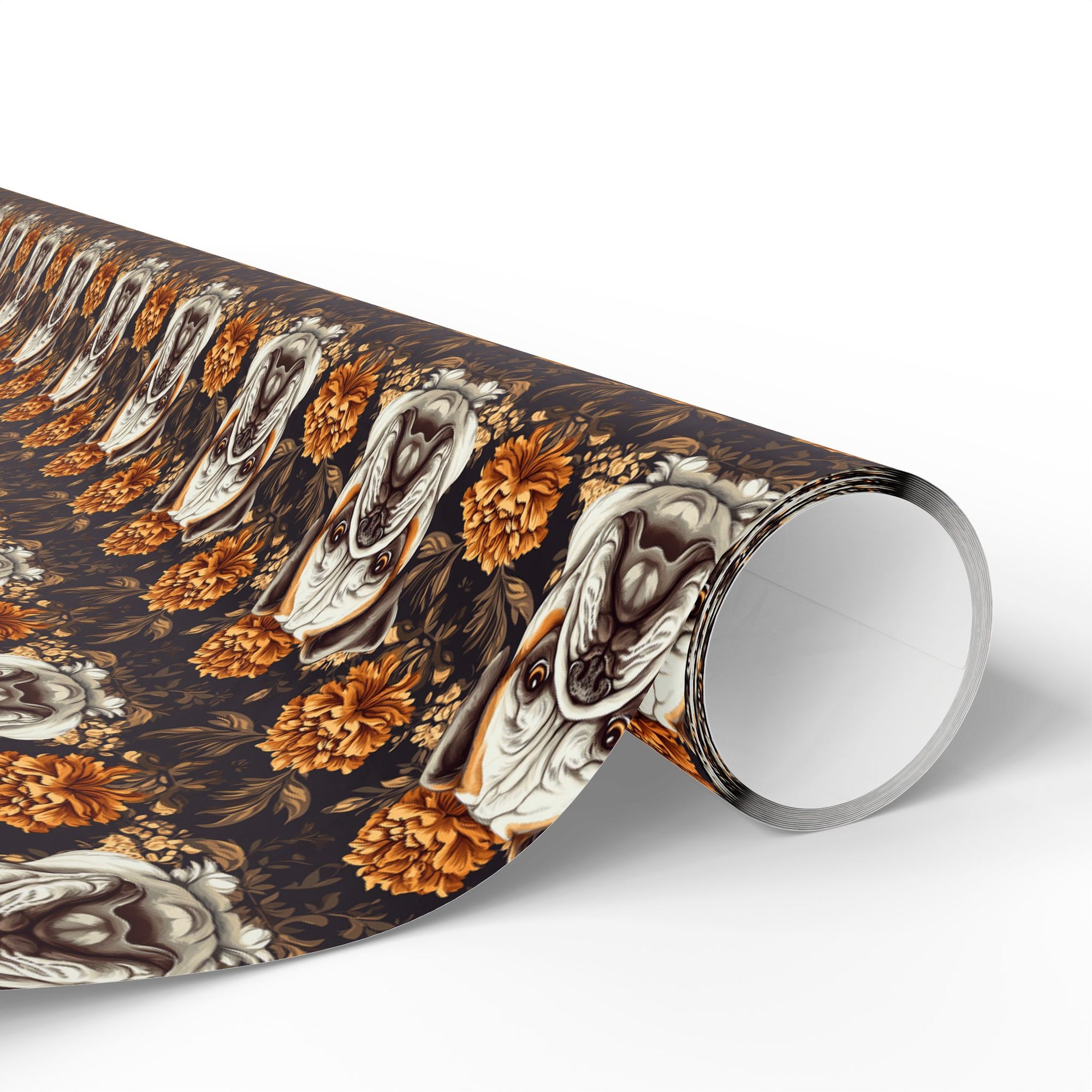 Bloomingly Bulldogistic Bouquet Wrapping Paper