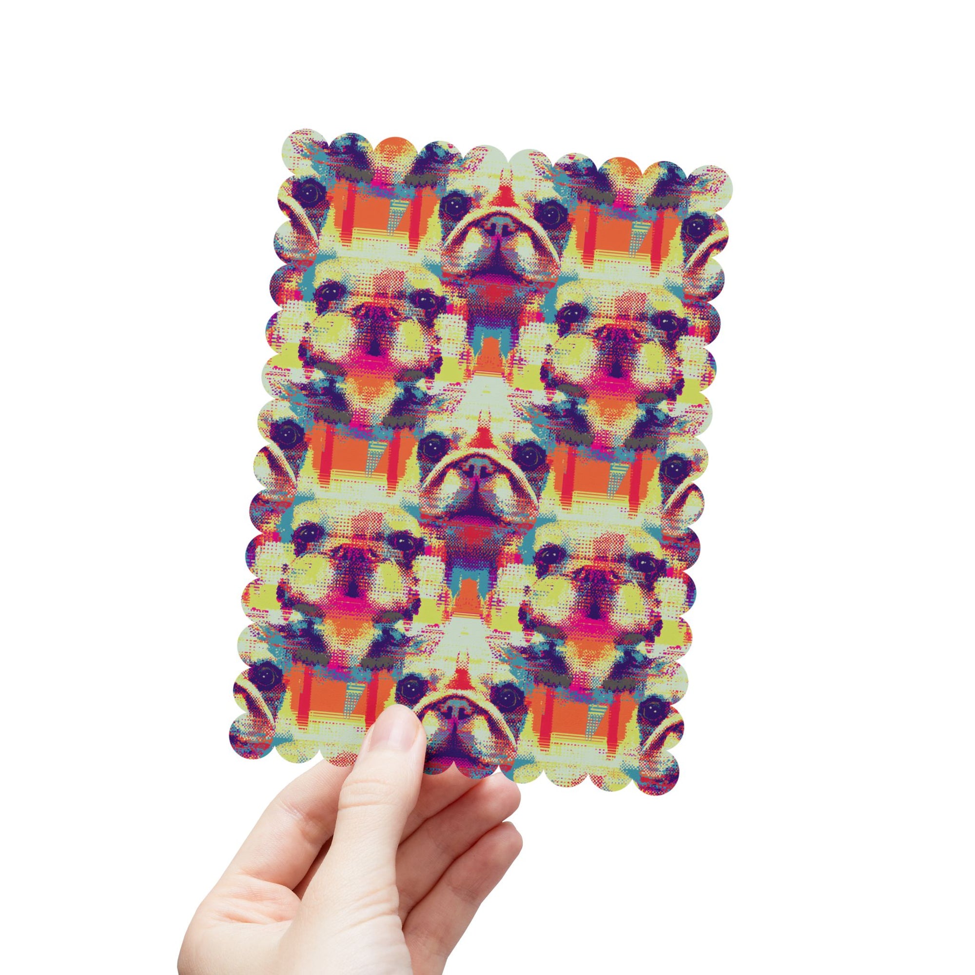 Glitchy Bulldog Blitz Postcards