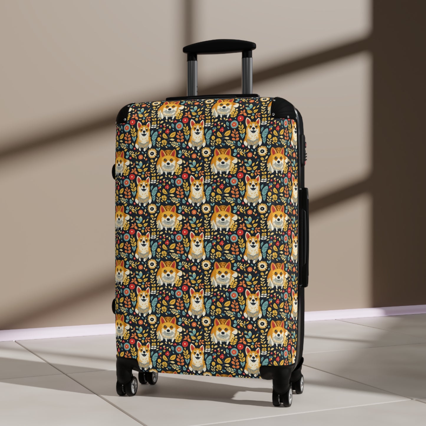 Corgi Rainbow Vine Dream Suitcase