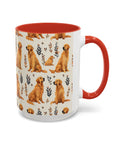 Golden Glamour Paws - Luxe Licks for Regal Retrievers Accent Coffee Mug