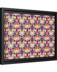 Glitchy Bulldog Blitz Matte Canvas, Framed