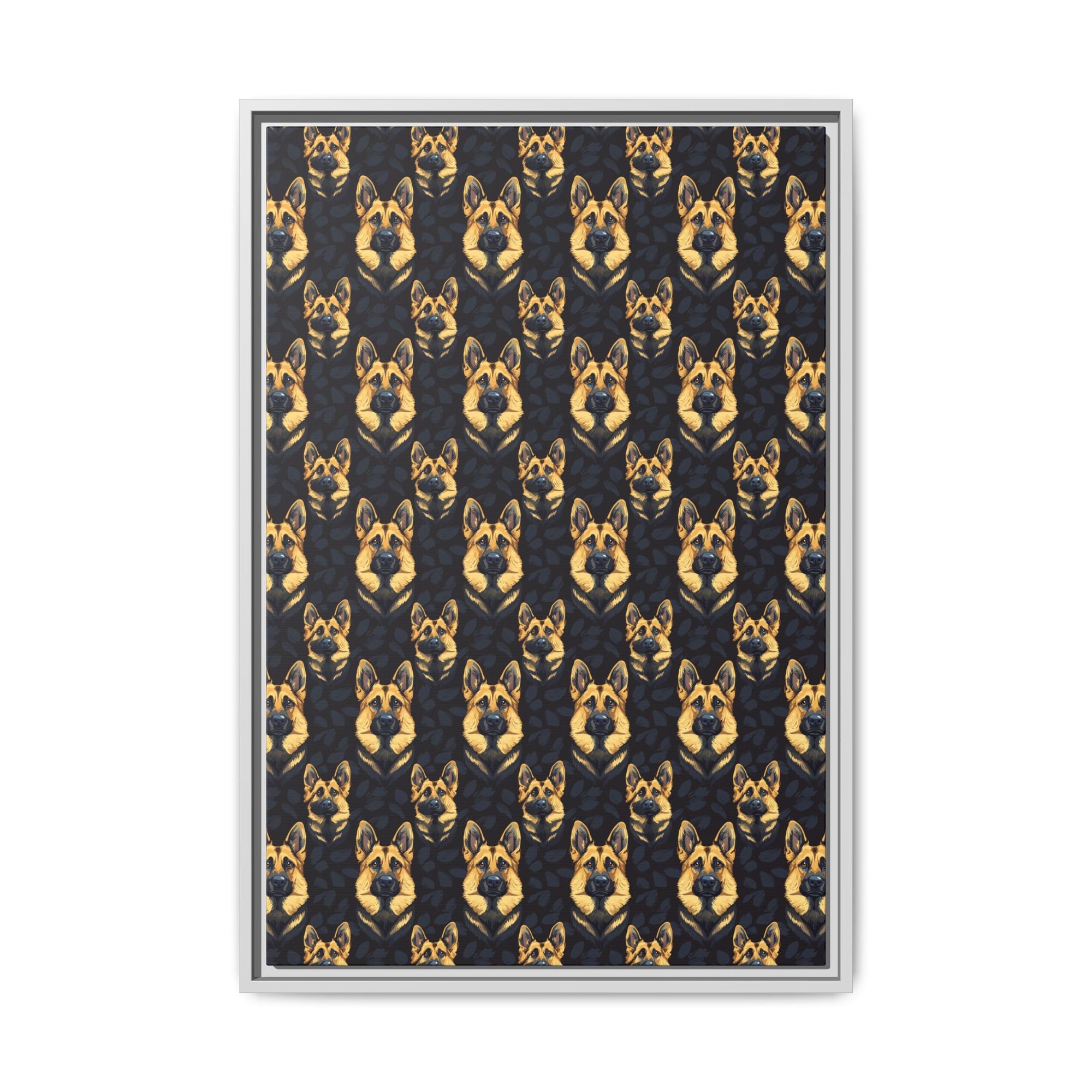 Majestic Hound Couture: German Shepherd LuxeBlend Matte Canvas, Framed