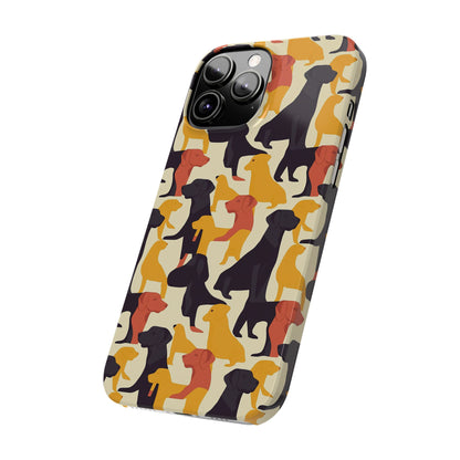 Modern Charm Labrador Chic Slim Phone Cases