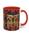 Yorkie Charm Twins Accent Coffee Mug