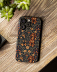 Dapper Dachshund Embroidery Elegance Slim Phone Cases