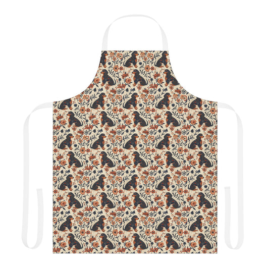 Blossoming Dachshunds Delight Apron