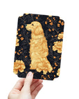 Golden Paws Floral Frenchie Postcards