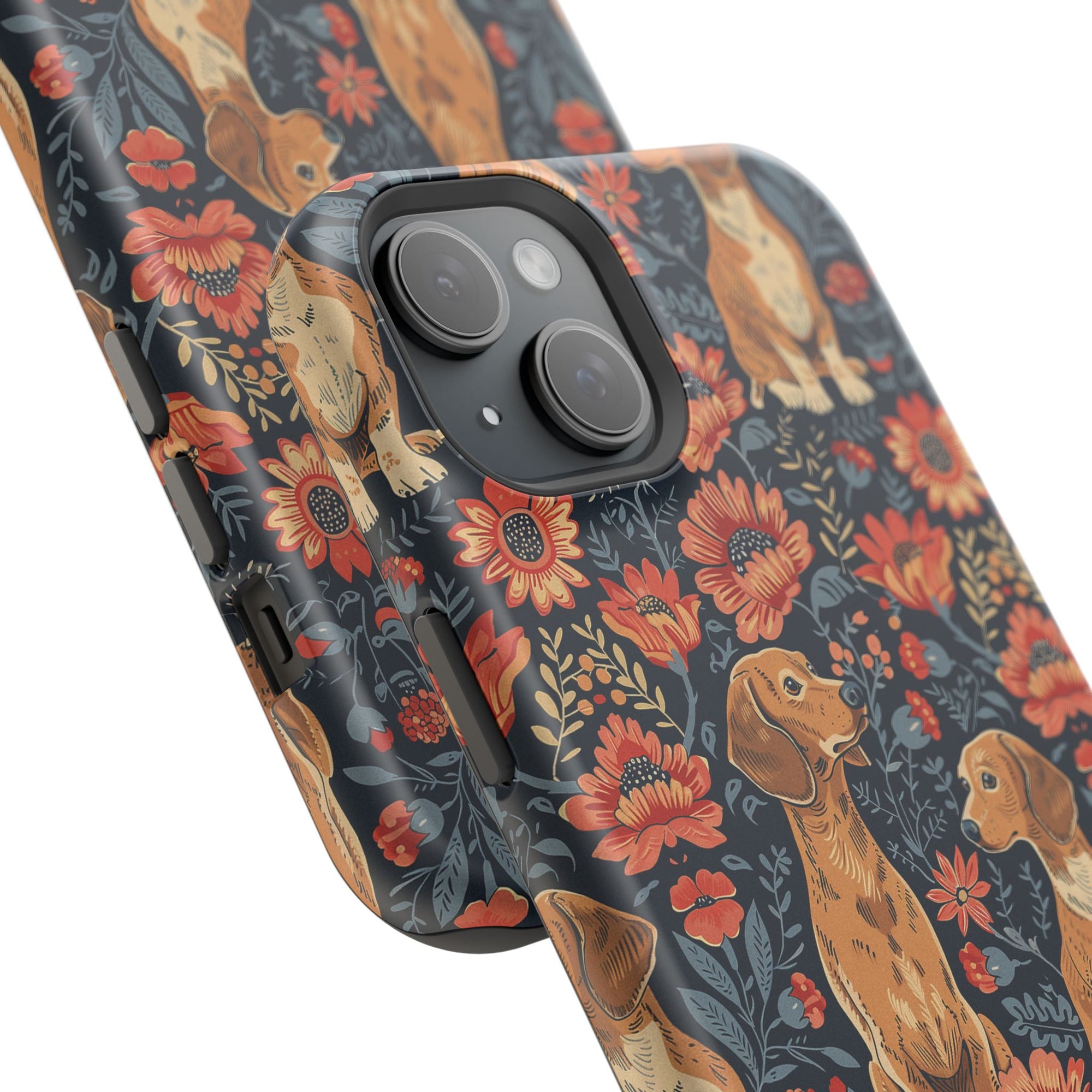 Floral Pawsome Dachsund Delight Magnetic Tough Cases