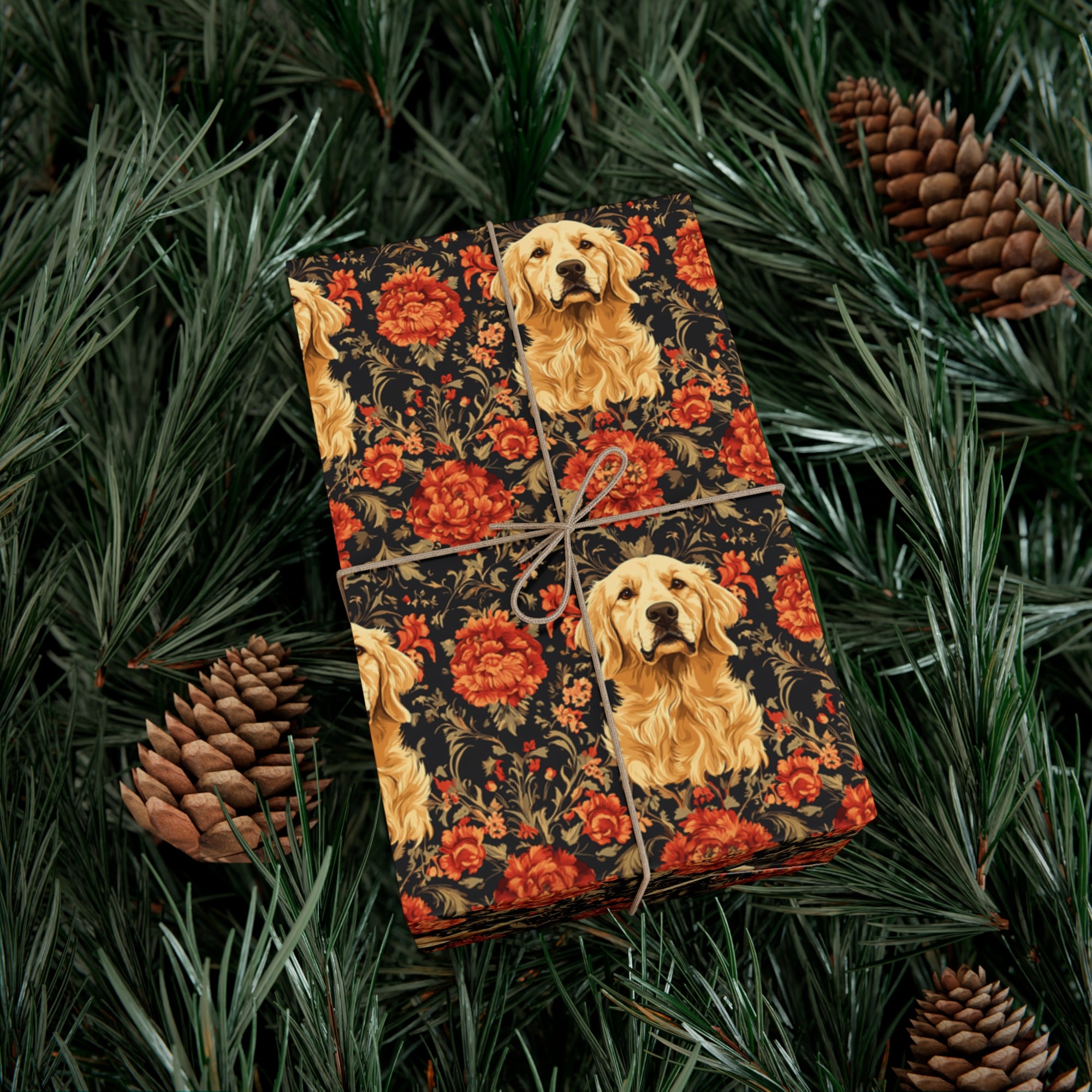 Golden Pawsatronic Tapestry Gift Wrap Papers