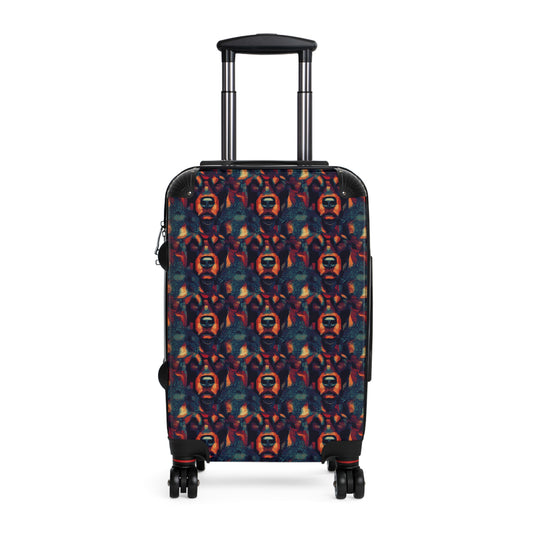 Rustic Rottie Charm Suitcase