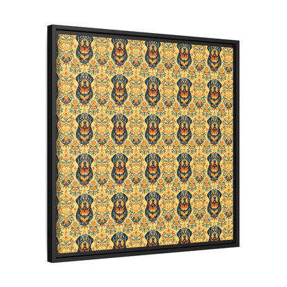 Royal Rottie Regalia Matte Canvas, Framed