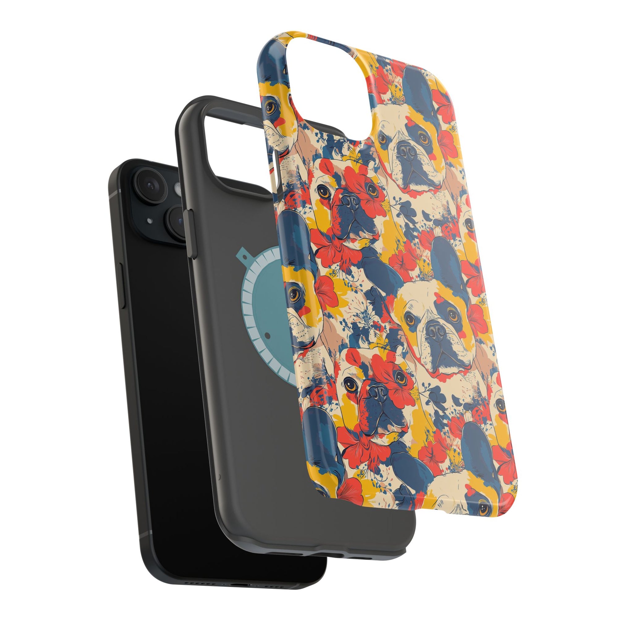 Bloom Pup Frenchietastic Splatter Magnetic Tough Cases