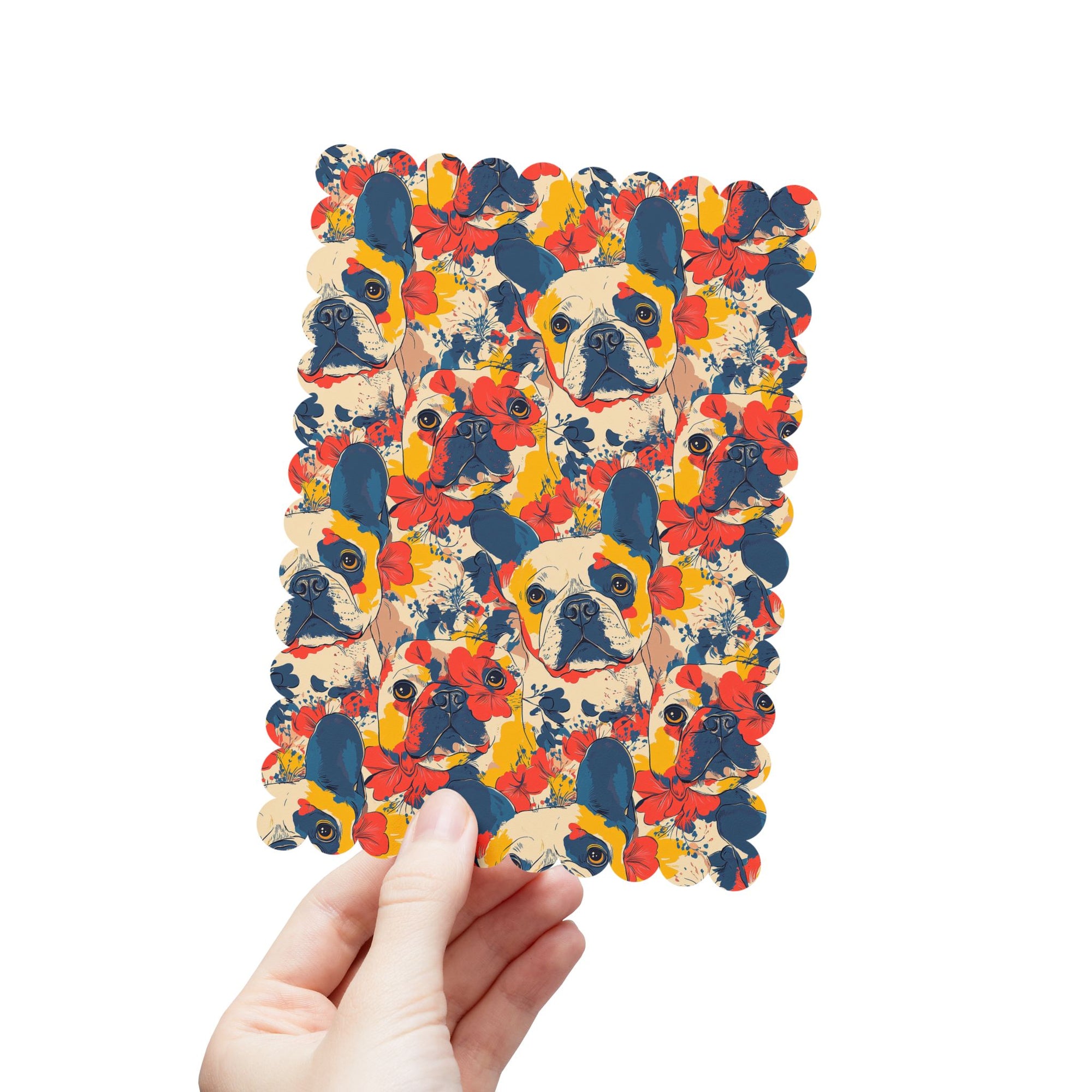 Bloom Pup Frenchietastic Splatter Postcards