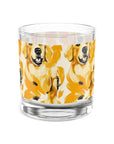 Golden Glitz 'n Glamour Woofwear Rocks Glass