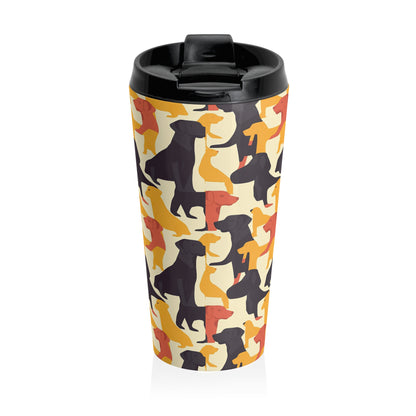 Modern Charm Labrador Chic Stainless Steel Travel Mug