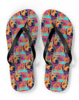 Rustic Charm Labrador Chic Flip Flops