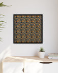 Ruffle Rottie Glamourific Matte Canvas, Framed