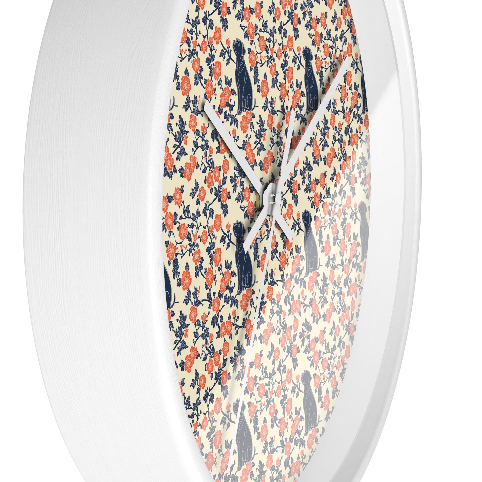 Bloomiful Lab Bouquet Wall Clock