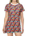 Rustic Charm Labrador Chic T-Shirt Dress