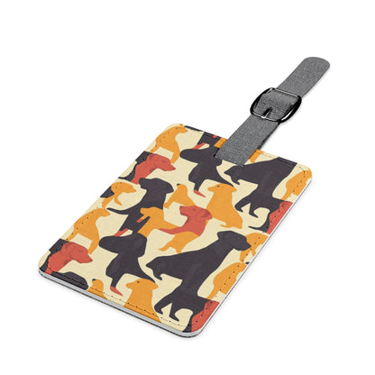 Modern Charm Labrador Chic Luggage Tag