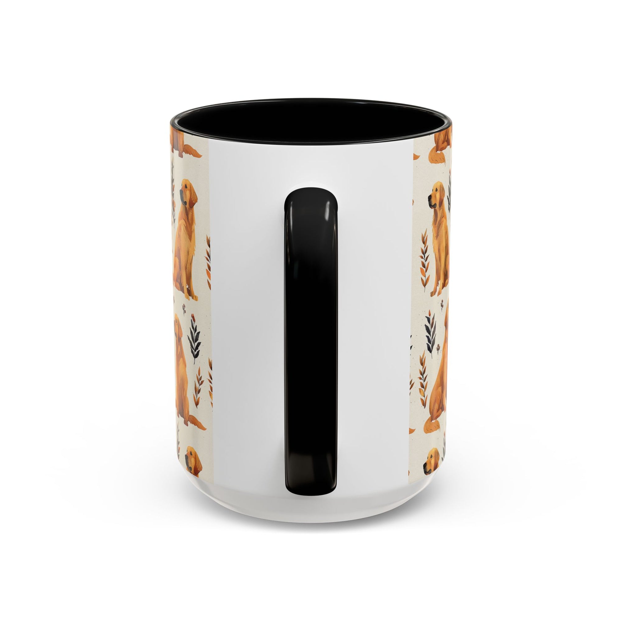 Golden Glamour Paws - Luxe Licks for Regal Retrievers Accent Coffee Mug