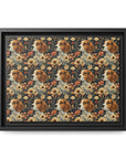 Beagle Blossoms Matte Canvas, Framed