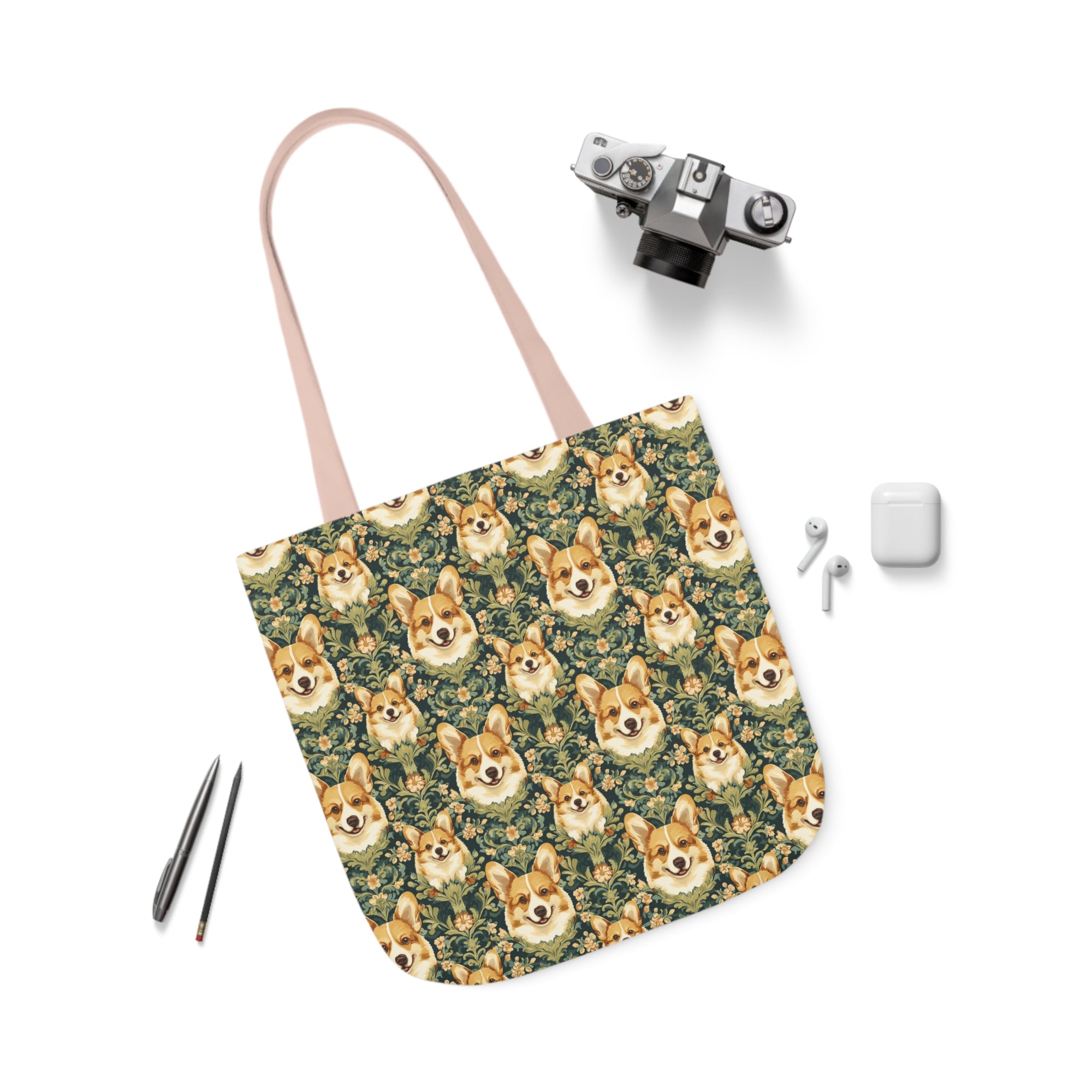 Corgi Charmz Canvas Tote Bag