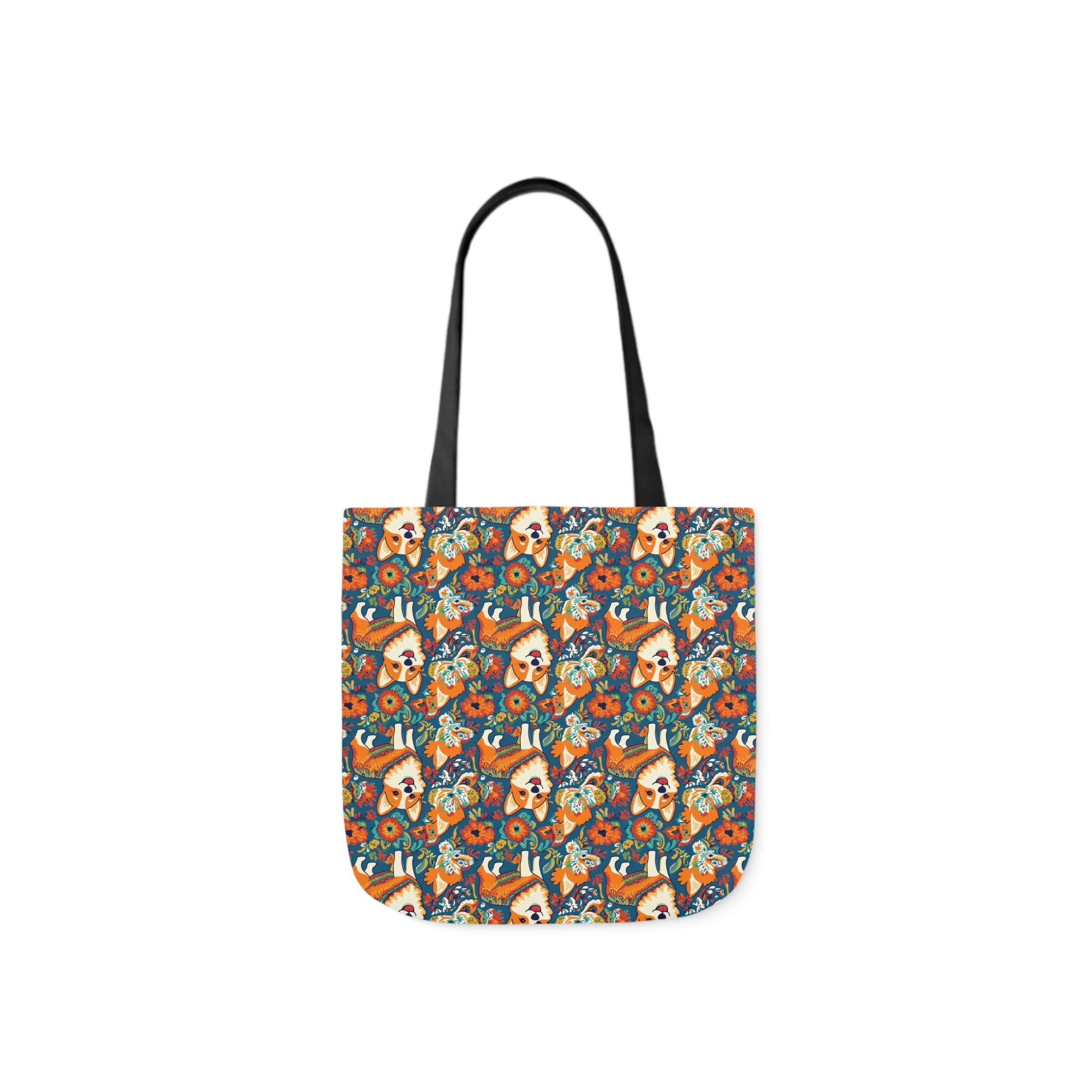 Corgi Carnival Couture Canvas Tote Bag