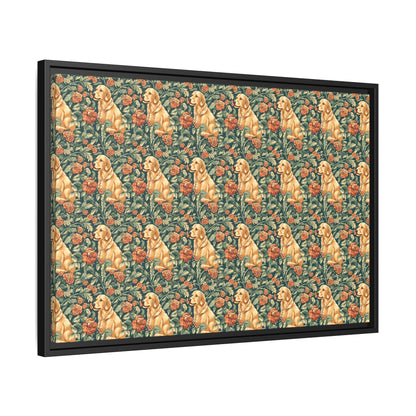 Blooming Goldie Glam Matte Canvas, Framed