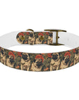 Blooming Pug Paradise Dog Collar