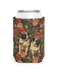 Blooming Pug Paradise Can Cooler Sleeve