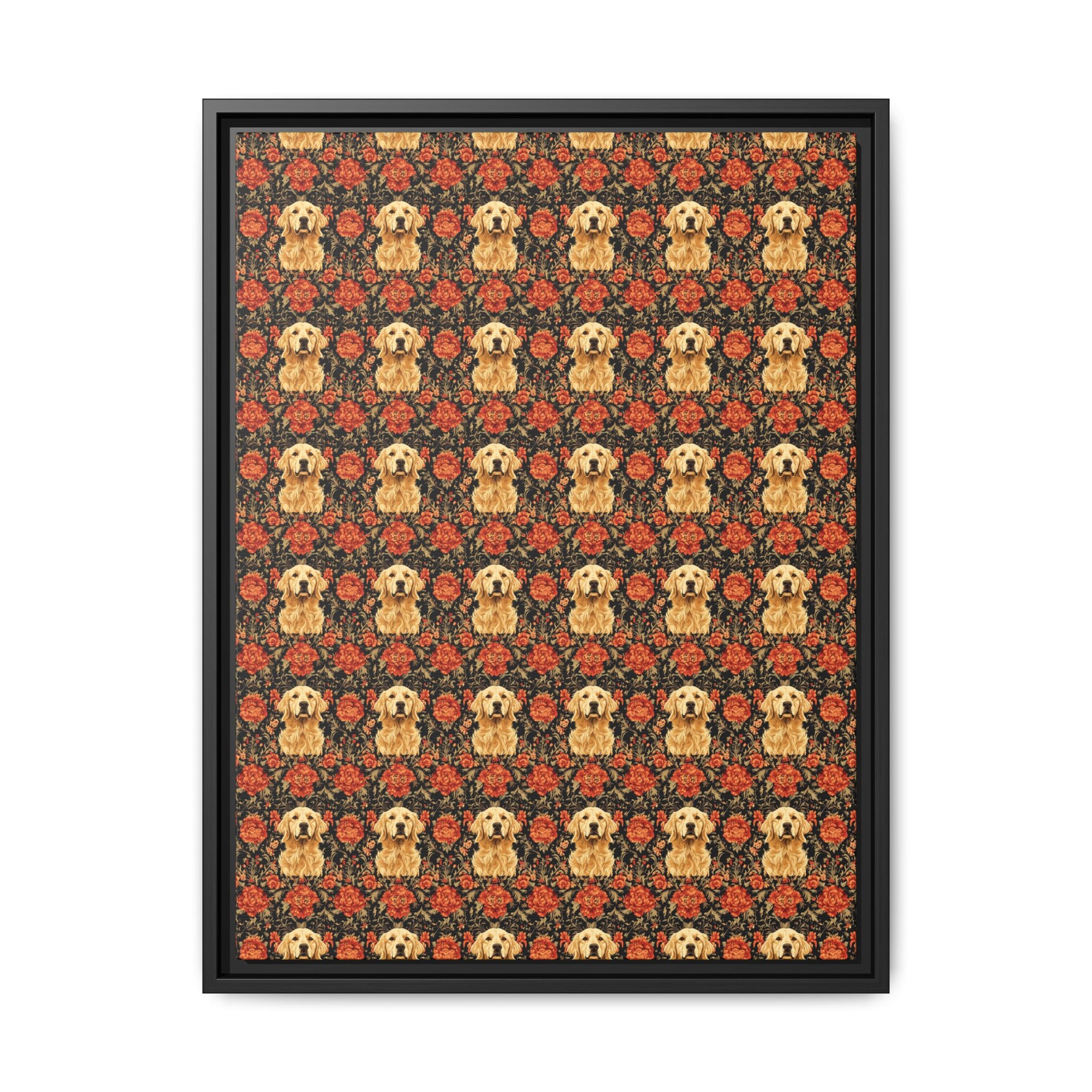 Golden Pawsatronic Tapestry Matte Canvas, Framed