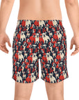 Bulldoggy Bliss Chomper Men's Mid-Length Swim Shorts