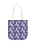 Funky Geometric Boxerista Canvas Tote Bag