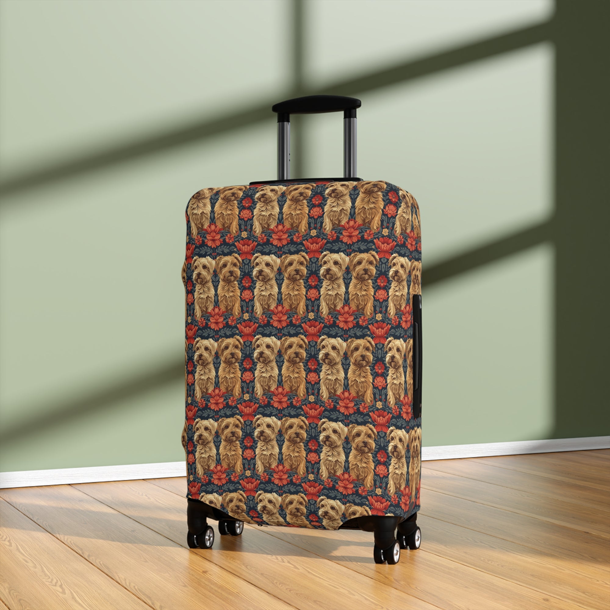 Yorkie Charm Twins Luggage Cover