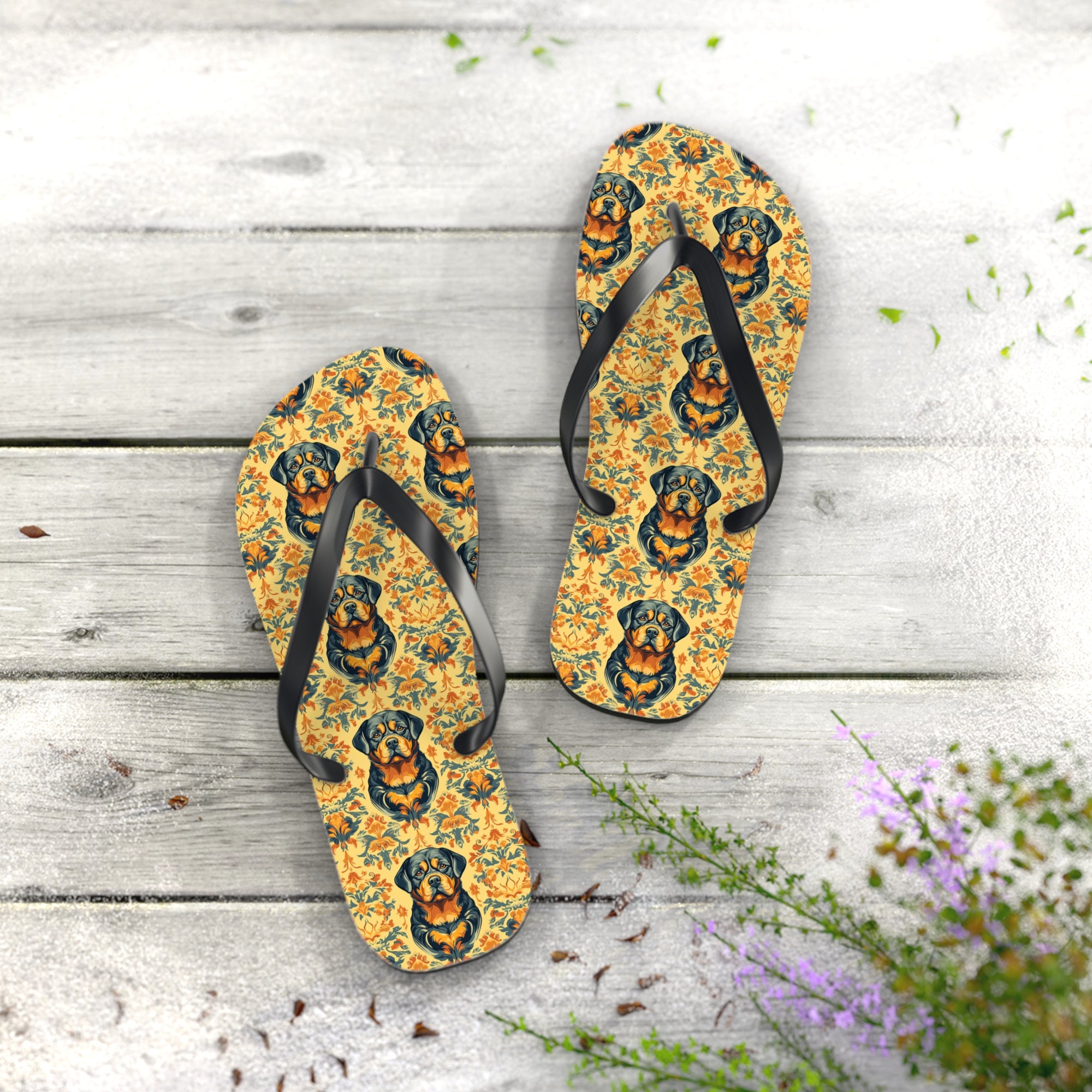 Royal Rottie Regalia Flip Flops