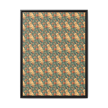 Blooming Goldie Glam Matte Canvas, Framed