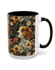 Beagle Blossoms Accent Coffee Mug